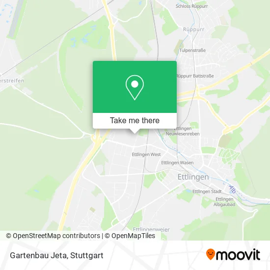 Карта Gartenbau Jeta