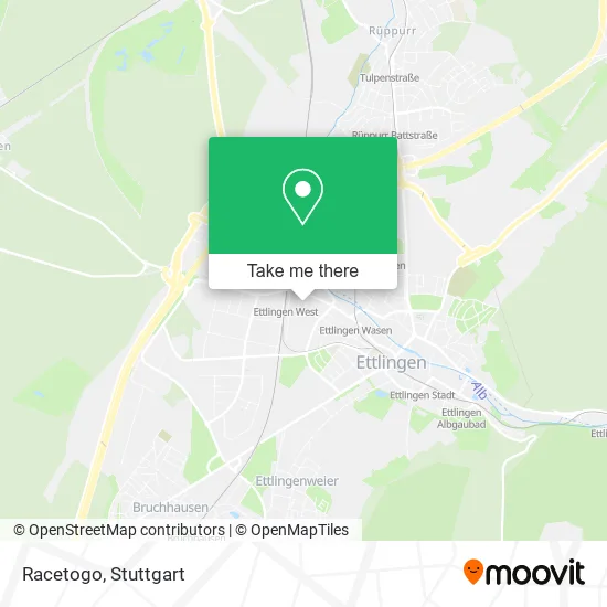 Карта Racetogo