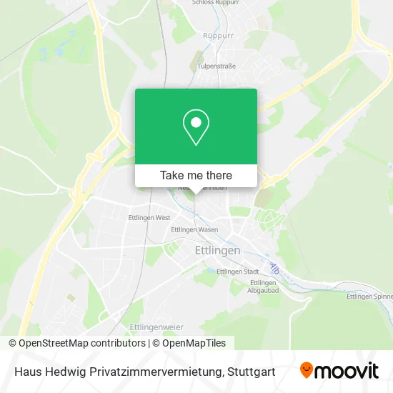 Карта Haus Hedwig Privatzimmervermietung