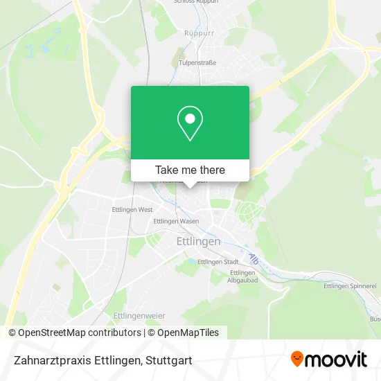Карта Zahnarztpraxis Ettlingen