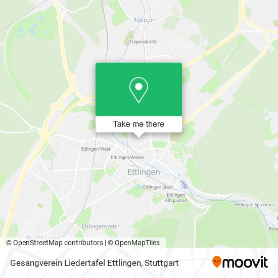 Карта Gesangverein Liedertafel Ettlingen