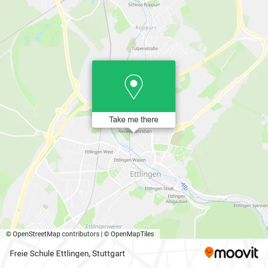 Карта Freie Schule Ettlingen