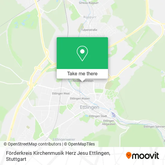 Карта Förderkreis Kirchenmusik Herz Jesu Ettlingen