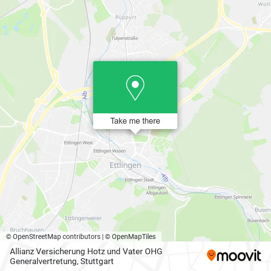 Карта Allianz Versicherung Hotz und Vater OHG Generalvertretung