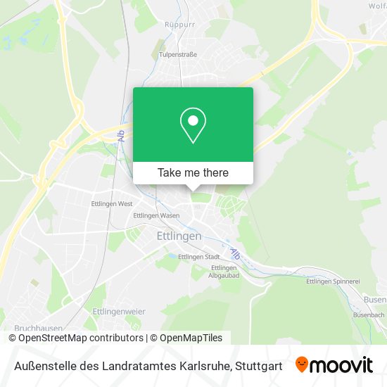 Карта Außenstelle des Landratamtes Karlsruhe