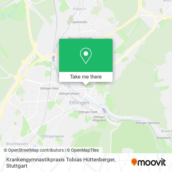 Krankengymnastikpraxis Tobias Hüttenberger map