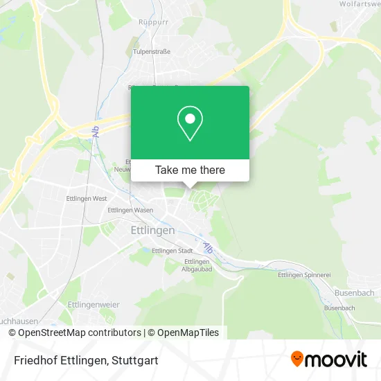 Карта Friedhof Ettlingen