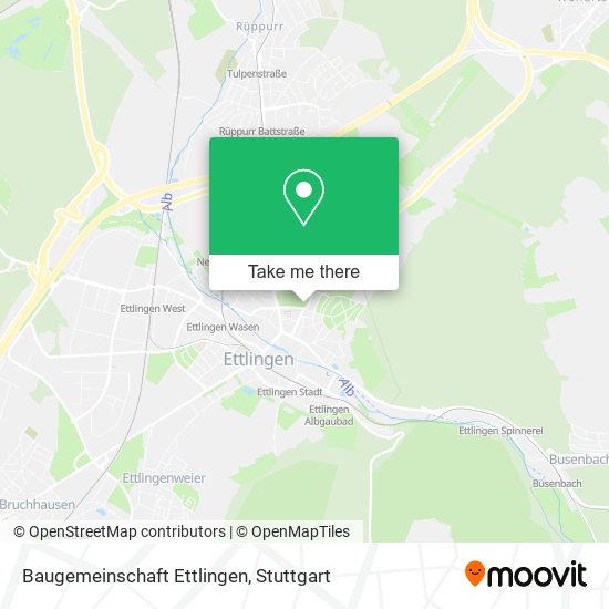 Baugemeinschaft Ettlingen map