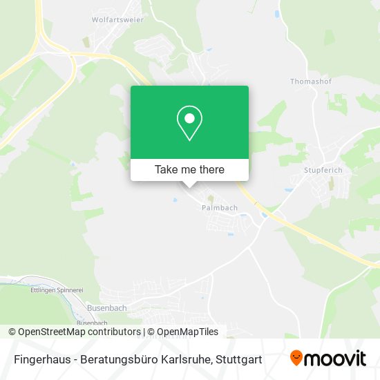 Карта Fingerhaus - Beratungsbüro Karlsruhe
