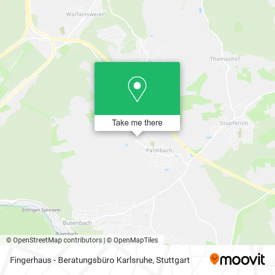 Карта Fingerhaus - Beratungsbüro Karlsruhe