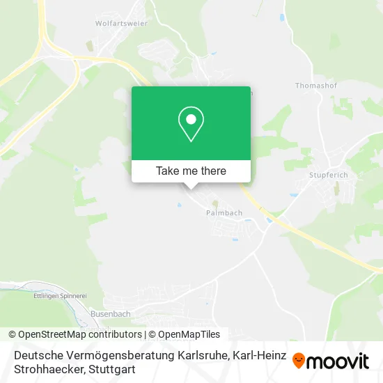 Карта Deutsche Vermögensberatung Karlsruhe, Karl-Heinz Strohhaecker