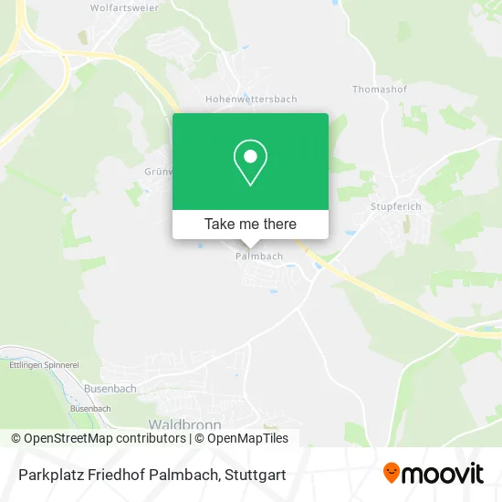 Карта Parkplatz Friedhof Palmbach