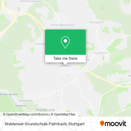 Карта Waldenser-Grundschule Palmbach