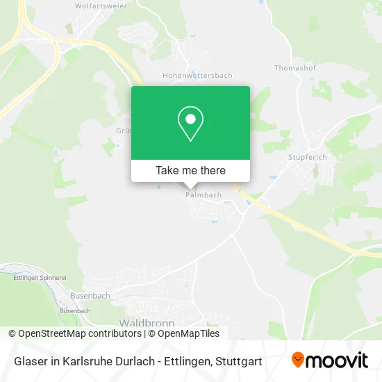 Карта Glaser in Karlsruhe Durlach - Ettlingen