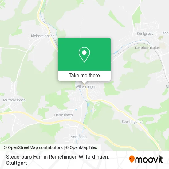 Карта Steuerbüro Farr in Remchingen Wilferdingen