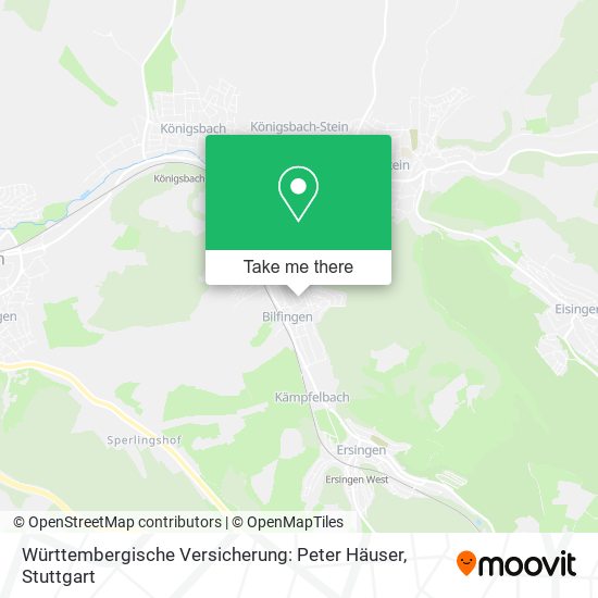 Württembergische Versicherung: Peter Häuser map