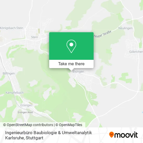 Карта Ingenieurbüro Baubiologie & Umweltanalytik Karlsruhe
