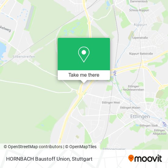 HORNBACH Baustoff Union map