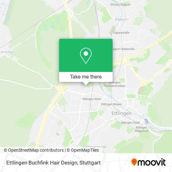 Карта Ettlingen Buchfink Hair Design