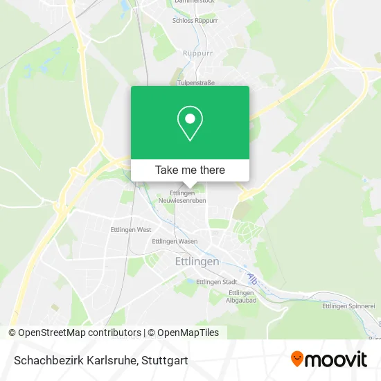 Карта Schachbezirk Karlsruhe