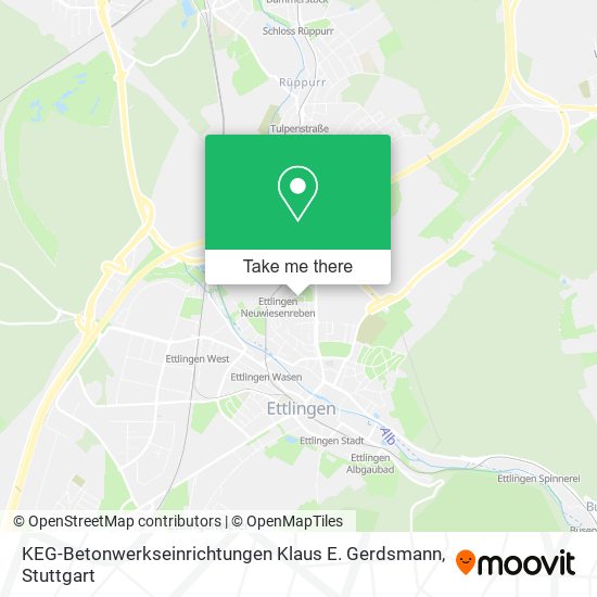 Карта KEG-Betonwerkseinrichtungen Klaus E. Gerdsmann