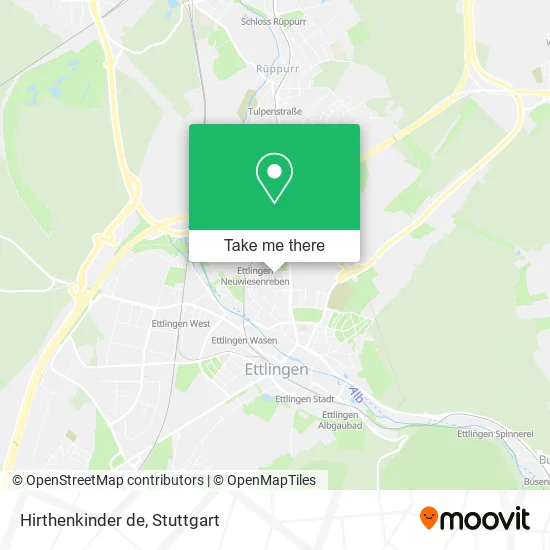 Карта Hirthenkinder de