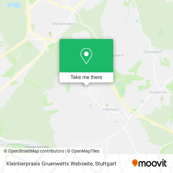 Карта Kleintierpraxis Gruenwetts Webseite