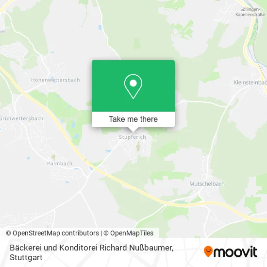 Карта Bäckerei und Konditorei Richard Nußbaumer