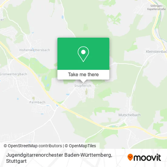 Карта Jugendgitarrenorchester Baden-Württemberg