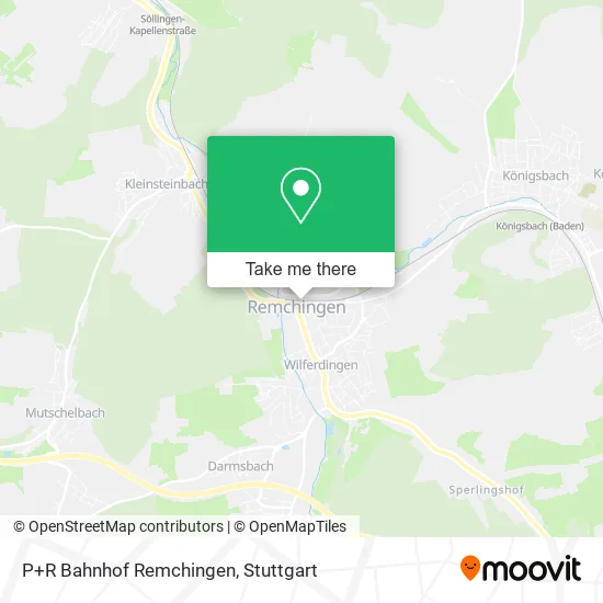 Карта P+R Bahnhof Remchingen