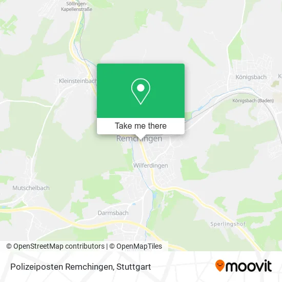 Карта Polizeiposten Remchingen