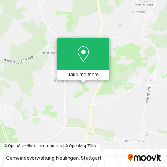 Карта Gemeindeverwaltung Neulingen
