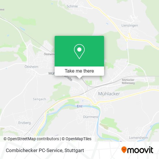 Combichecker PC-Service map
