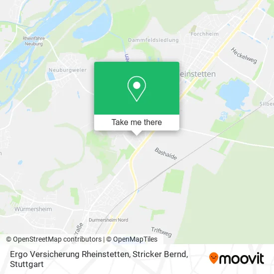 Карта Ergo Versicherung Rheinstetten, Stricker Bernd