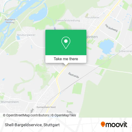 Shell-Bargeldservice map
