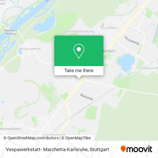 Vespawerkstatt- Marchetta-Karlsruhe map