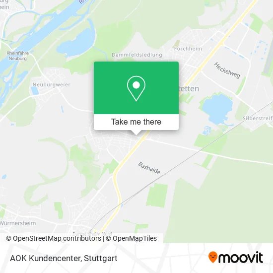 AOK Kundencenter map