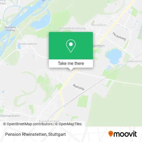 Карта Pension Rheinstetten