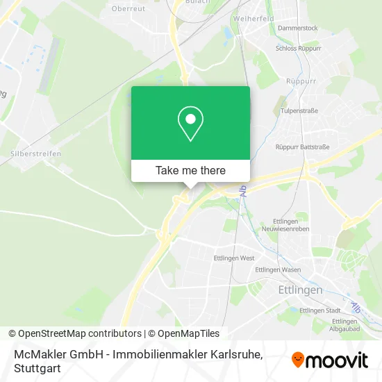 Карта McMakler GmbH - Immobilienmakler Karlsruhe