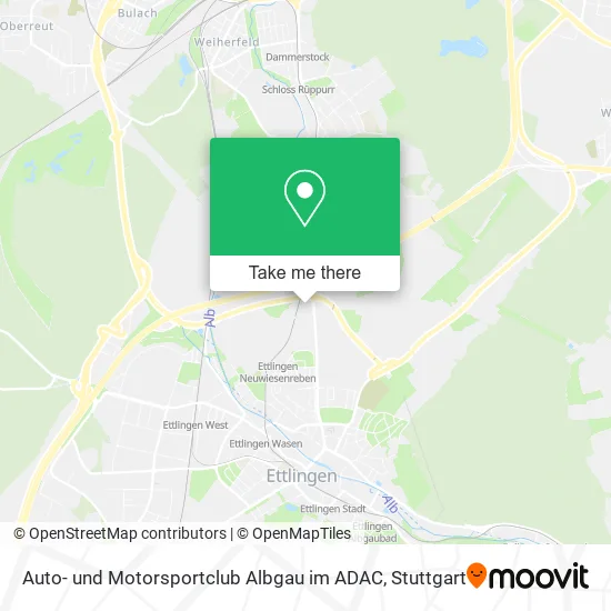 Карта Auto- und Motorsportclub Albgau im ADAC