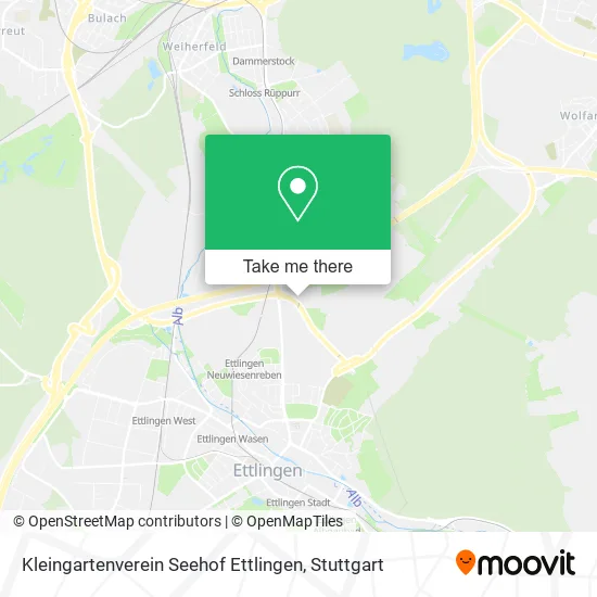 Карта Kleingartenverein Seehof Ettlingen