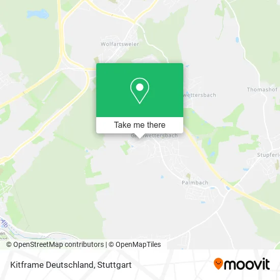 Карта Kitframe Deutschland
