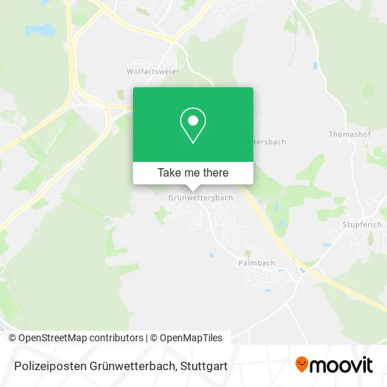 Карта Polizeiposten Grünwetterbach