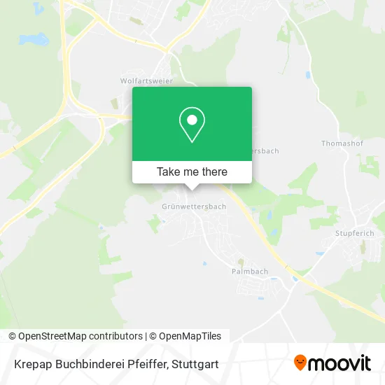 Карта Krepap Buchbinderei Pfeiffer