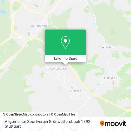 Allgemeiner Sportverein Grünwettersbach 1892 map