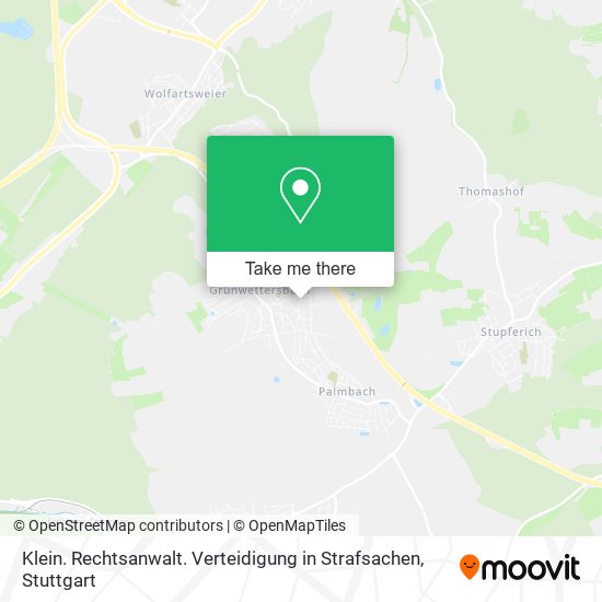 Klein. Rechtsanwalt. Verteidigung in Strafsachen map