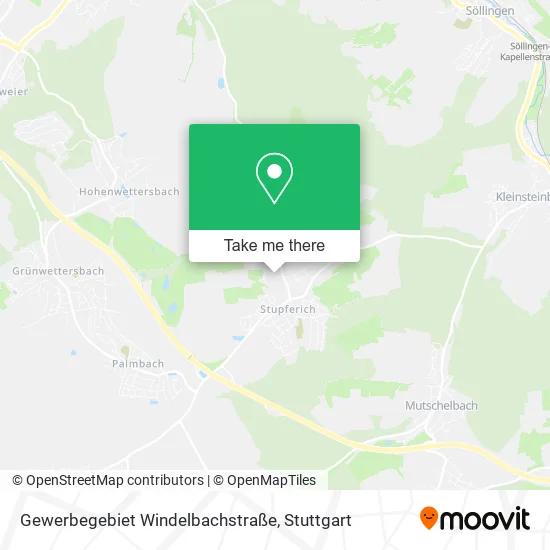 Карта Gewerbegebiet Windelbachstraße
