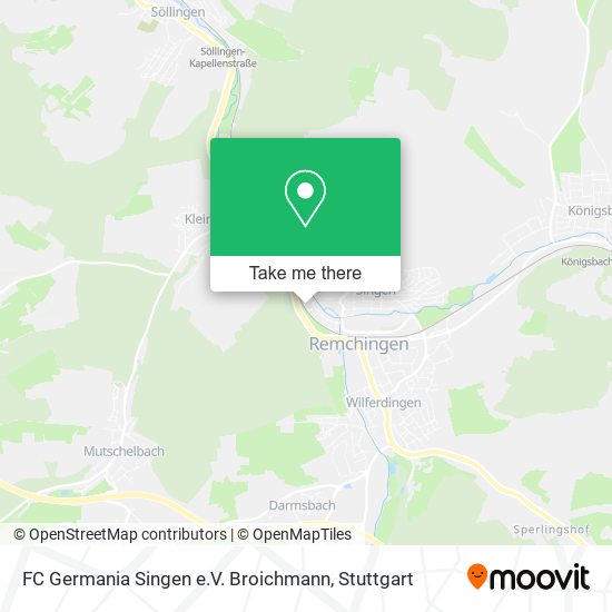Карта FC Germania Singen e.V. Broichmann
