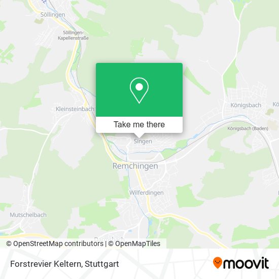 Forstrevier Keltern map