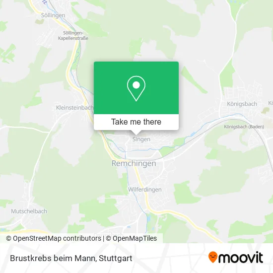 Карта Brustkrebs beim Mann